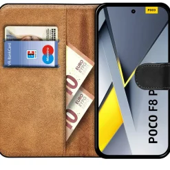 Premium Klapphülle für Xiaomi Poco F8 Pro - Kunstleder Tasche mit Kartenfächern & Standfunktion