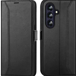 RFID Klapphülle für Samsung Galaxy A57 5G - PU-Leder Tasche mit 3 Kartenfächern