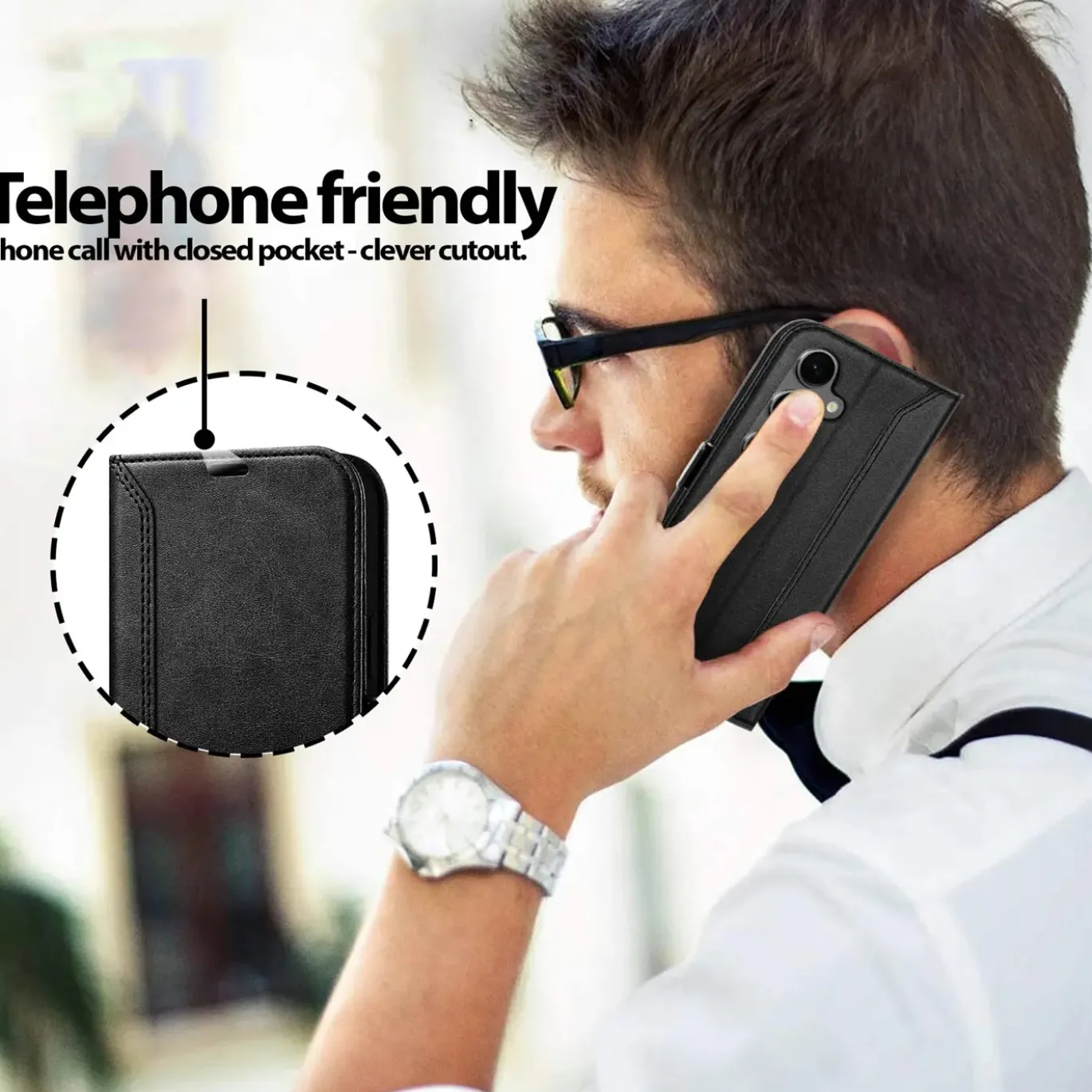 RFID Klapphülle für Samsung Galaxy S26 - PU-Leder Tasche mit 3 Kartenfächern