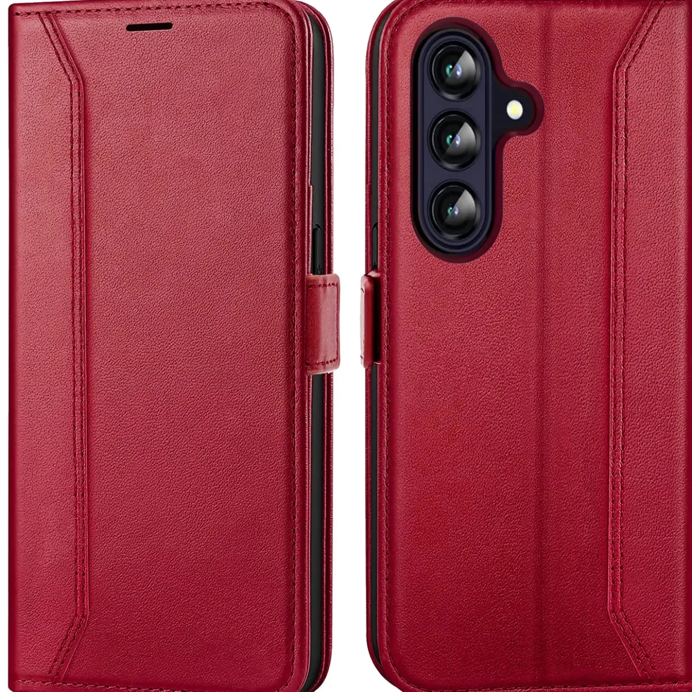 RFID Klapphülle für Samsung Galaxy A37 5G - PU-Leder Tasche mit 3 Kartenfächern