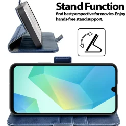 RFID Klapphülle für Samsung Galaxy A27 5G - PU-Leder Tasche mit 3 Kartenfächern