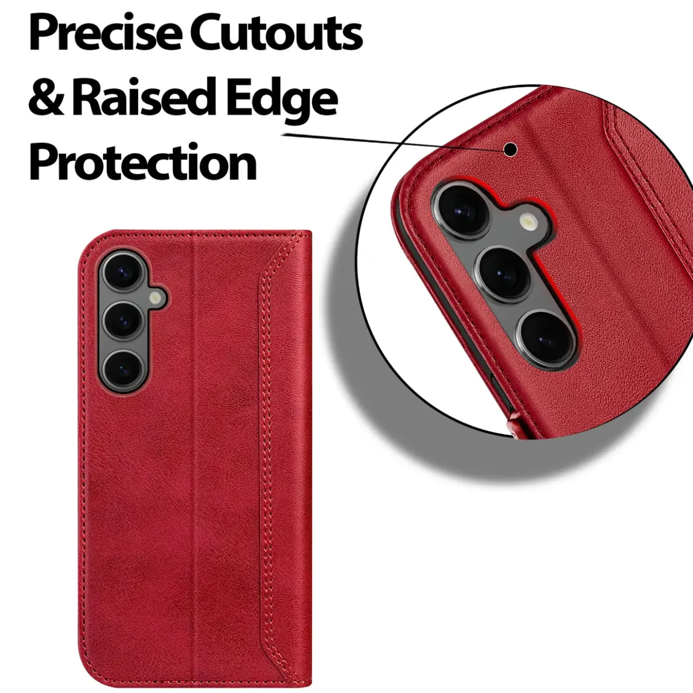 RFID Klapphülle für Samsung Galaxy A27 5G - PU-Leder Tasche mit 3 Kartenfächern