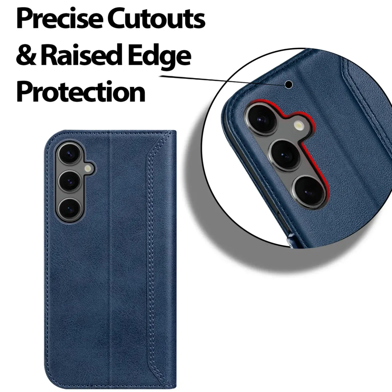 RFID Klapphülle für Samsung Galaxy A27 5G - PU-Leder Tasche mit 3 Kartenfächern