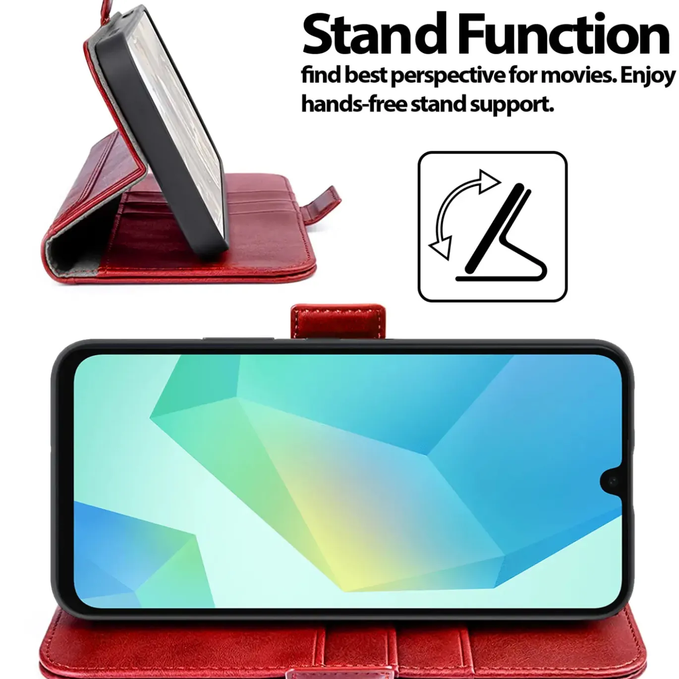 RFID Klapphülle für Samsung Galaxy A27 5G - PU-Leder Tasche mit 3 Kartenfächern