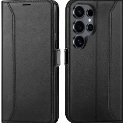 RFID Klapphülle für Samsung Galaxy S26 Ultra - PU-Leder Tasche mit 3 Kartenfächern