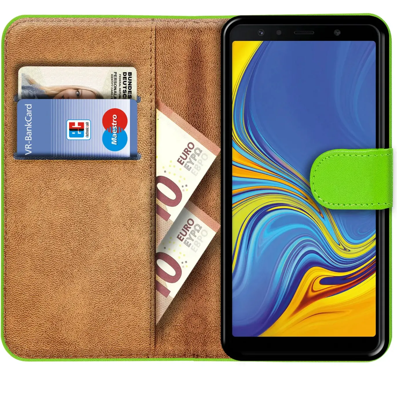Samsung Galaxy A7 2018 - Klapphülle mit Kartenfächern