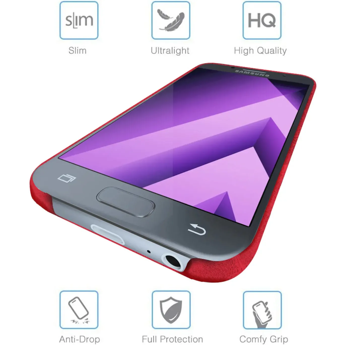Samsung Galaxy A3 2017 - PU Hartschale Handyhülle