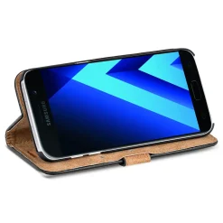 Samsung Galaxy A3 2017 - Retro Klapphülle mit Karten- & Geldfach