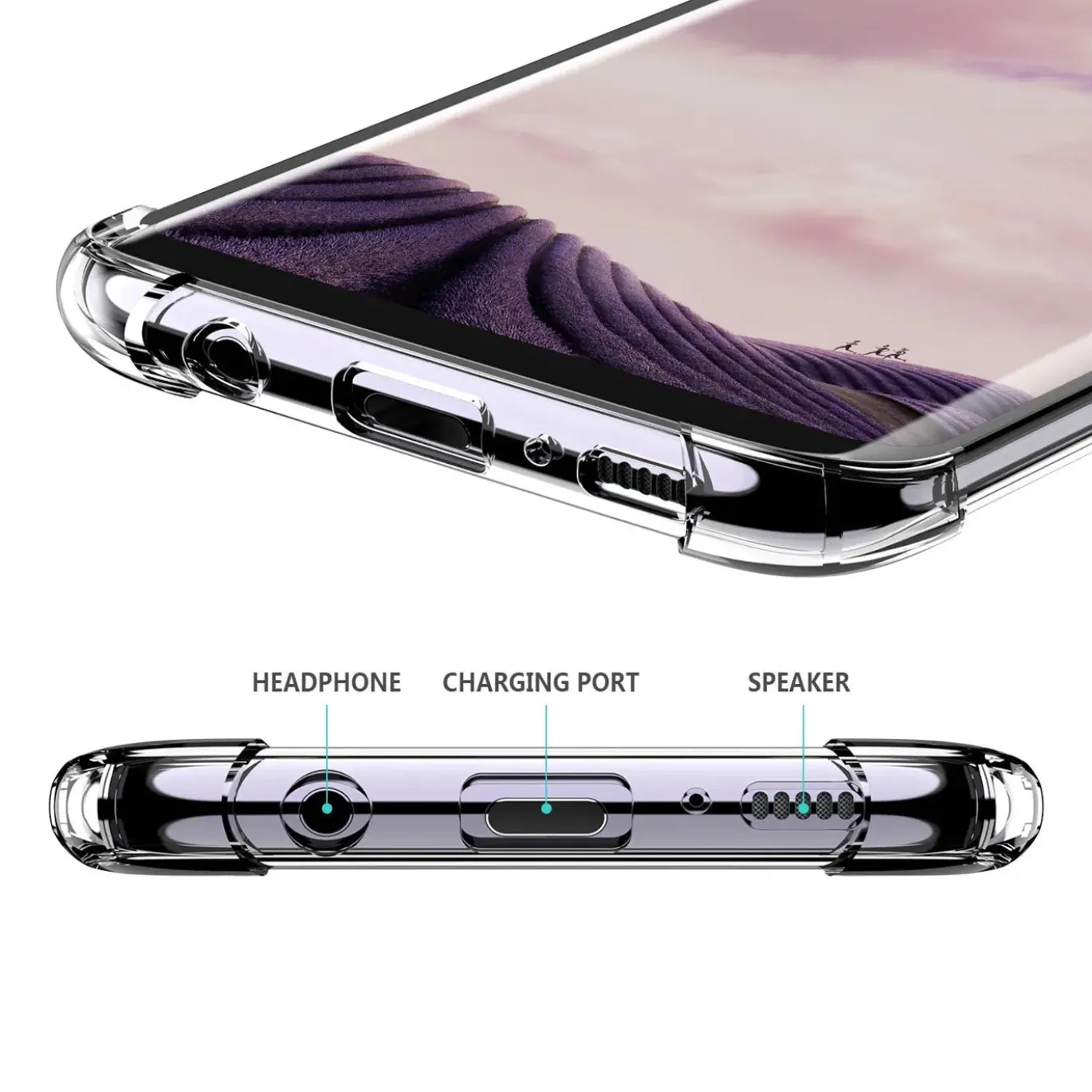 Samsung Galaxy A8 2018 - Stoßfestes Clear Case