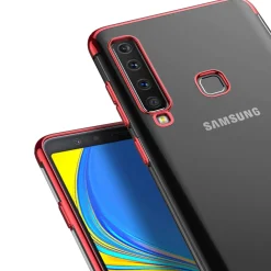 Samsung Galaxy A9 2018 - Transparente Hülle mit Akzenten
