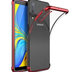 Samsung Galaxy A7 2018 - Transparente Hülle mit Akzenten
