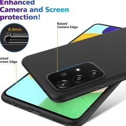 Samsung Galaxy A52 / A52 5G / A52S 5G - Slim Silikon Backcover Schwarz