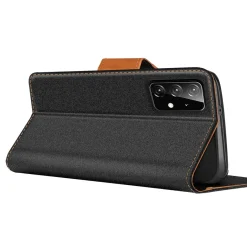 Samsung Galaxy A52 / A52 5G / A52S 5G - Jeanslook Klapphülle mit Kartenfach