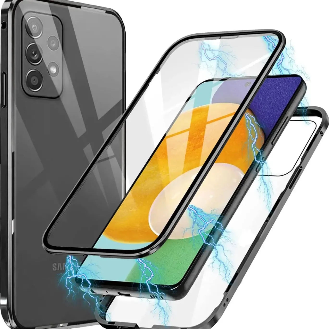 Samsung Galaxy A52 / A52 5G / A52S 5G - 360° Glas Hülle mit Rundumschutz