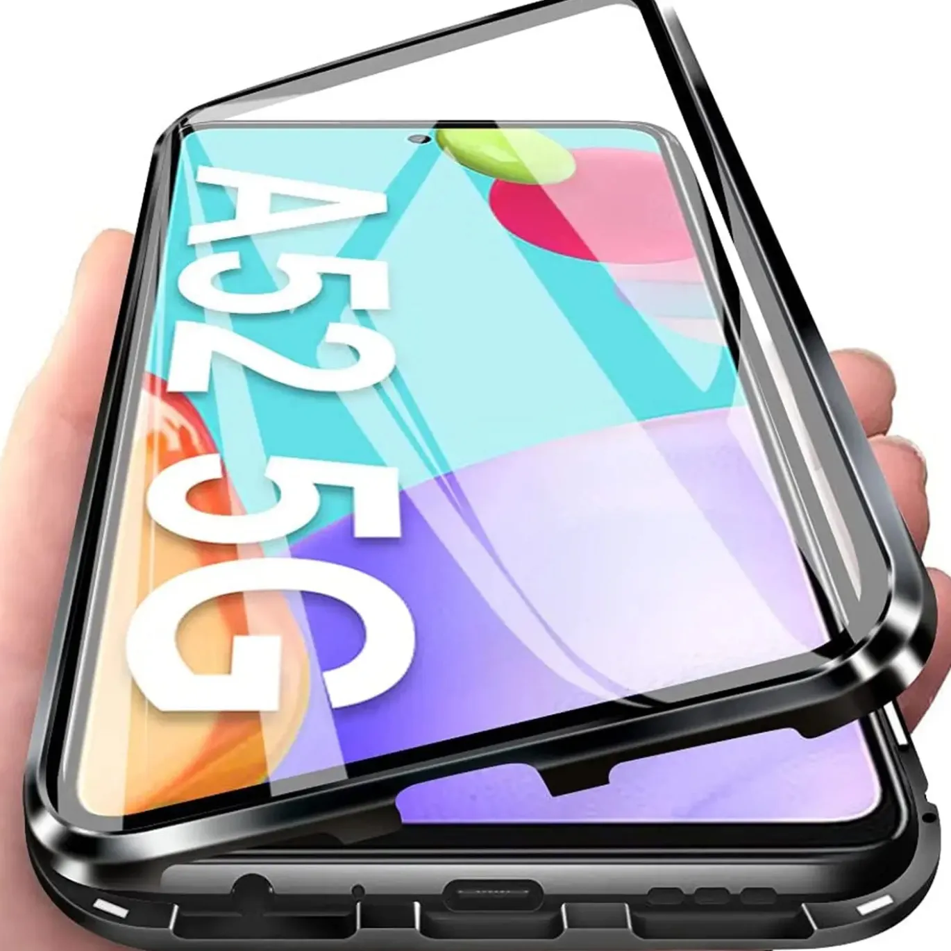Samsung Galaxy A52 / A52 5G / A52S 5G - 360° Glas Hülle mit Rundumschutz