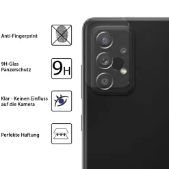 Samsung Galaxy A52 / A52 5G / A52S 5G - 9H Displayschutzfolie 2x Display & Kamera