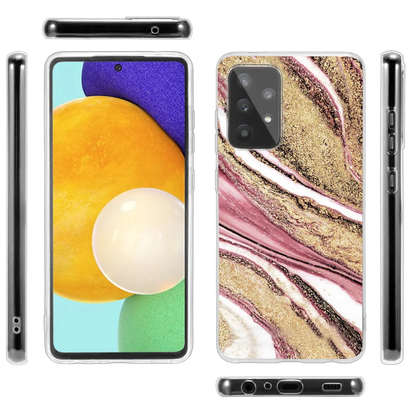 Samsung Galaxy A52 / A52 5G / A52S 5G - Marmor & Sand Design Hülle