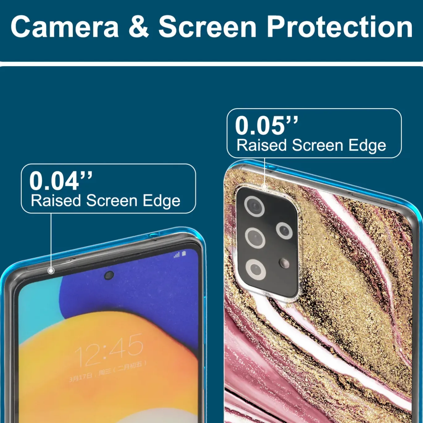 Samsung Galaxy A52 / A52 5G / A52S 5G - Marmor & Sand Design Hülle