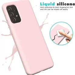 Samsung Galaxy A52 / A52 5G / A52S 5G - Silikon Case mit Mikrofaser-Innenseite