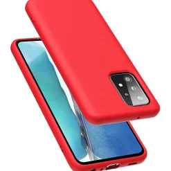 Samsung Galaxy A52 / A52 5G / A52S 5G - Silikon Case mit Mikrofaser-Innenseite