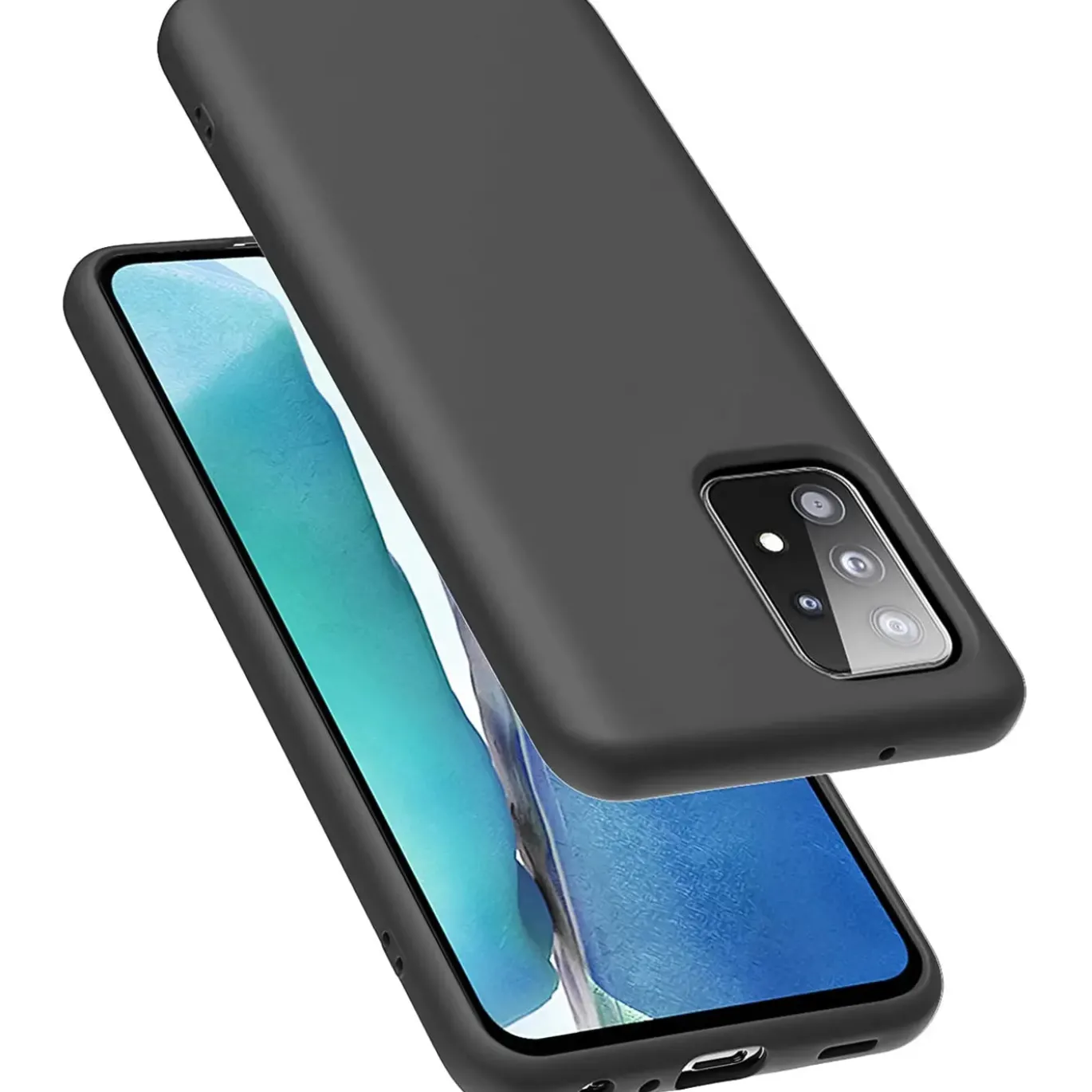 Samsung Galaxy A52 / A52 5G / A52S 5G - Silikon Case mit Mikrofaser-Innenseite