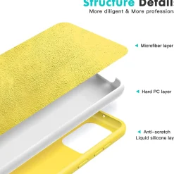 Samsung Galaxy A52 / A52 5G / A52S 5G - Silikon Case mit Mikrofaser-Innenseite