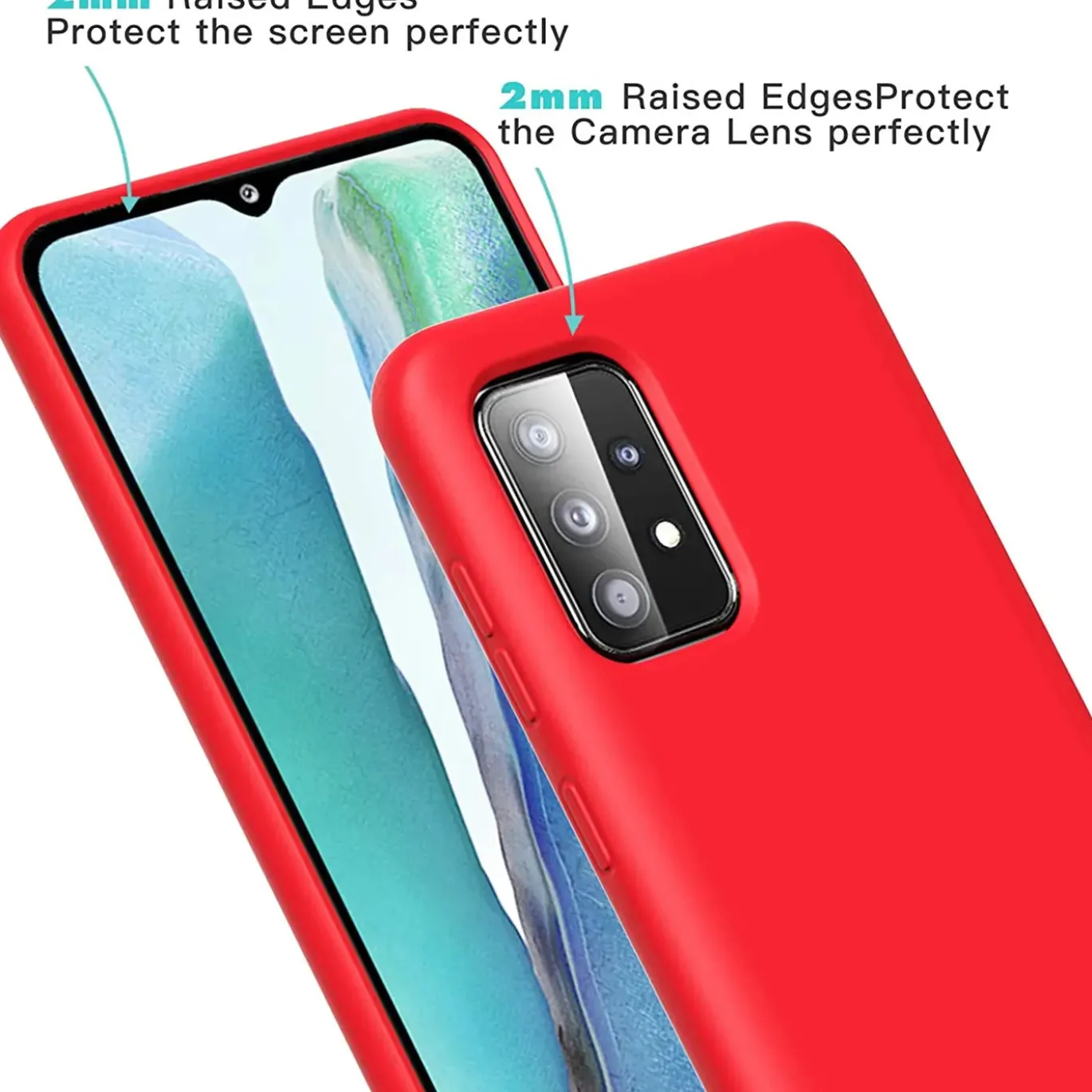 Samsung Galaxy A52 / A52 5G / A52S 5G - Silikon Case mit Mikrofaser-Innenseite