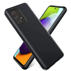 Samsung Galaxy A52 / A52 5G / A52S 5G - Silikon Case mit Mikrofaser-Innenseite