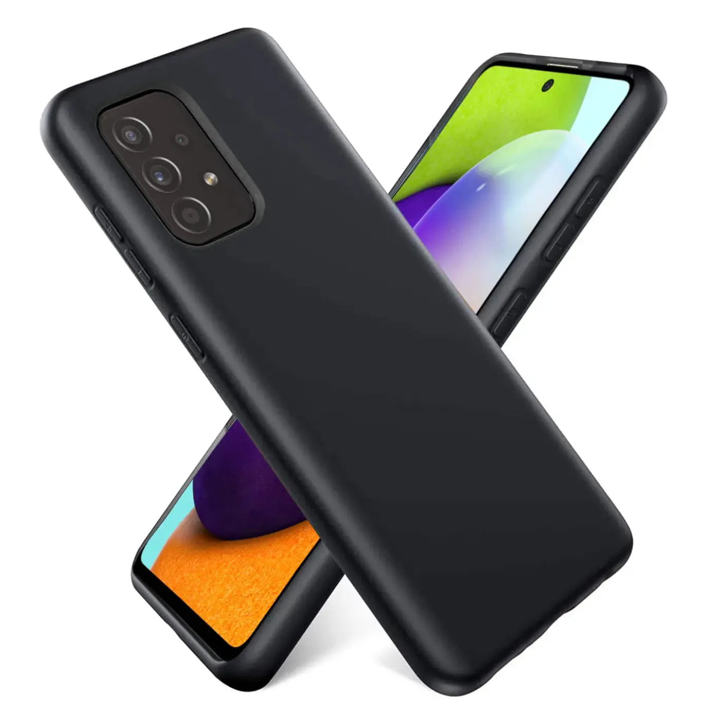 Samsung Galaxy A52 / A52 5G / A52S 5G - Silikon Case mit Mikrofaser-Innenseite