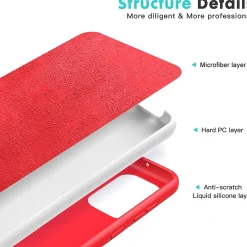 Samsung Galaxy A52 / A52 5G / A52S 5G - Silikon Case mit Mikrofaser-Innenseite