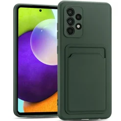 Samsung Galaxy A52 / A52 5G / A52S 5G - Silikonhülle mit Kartenfach & Kameraschutz
