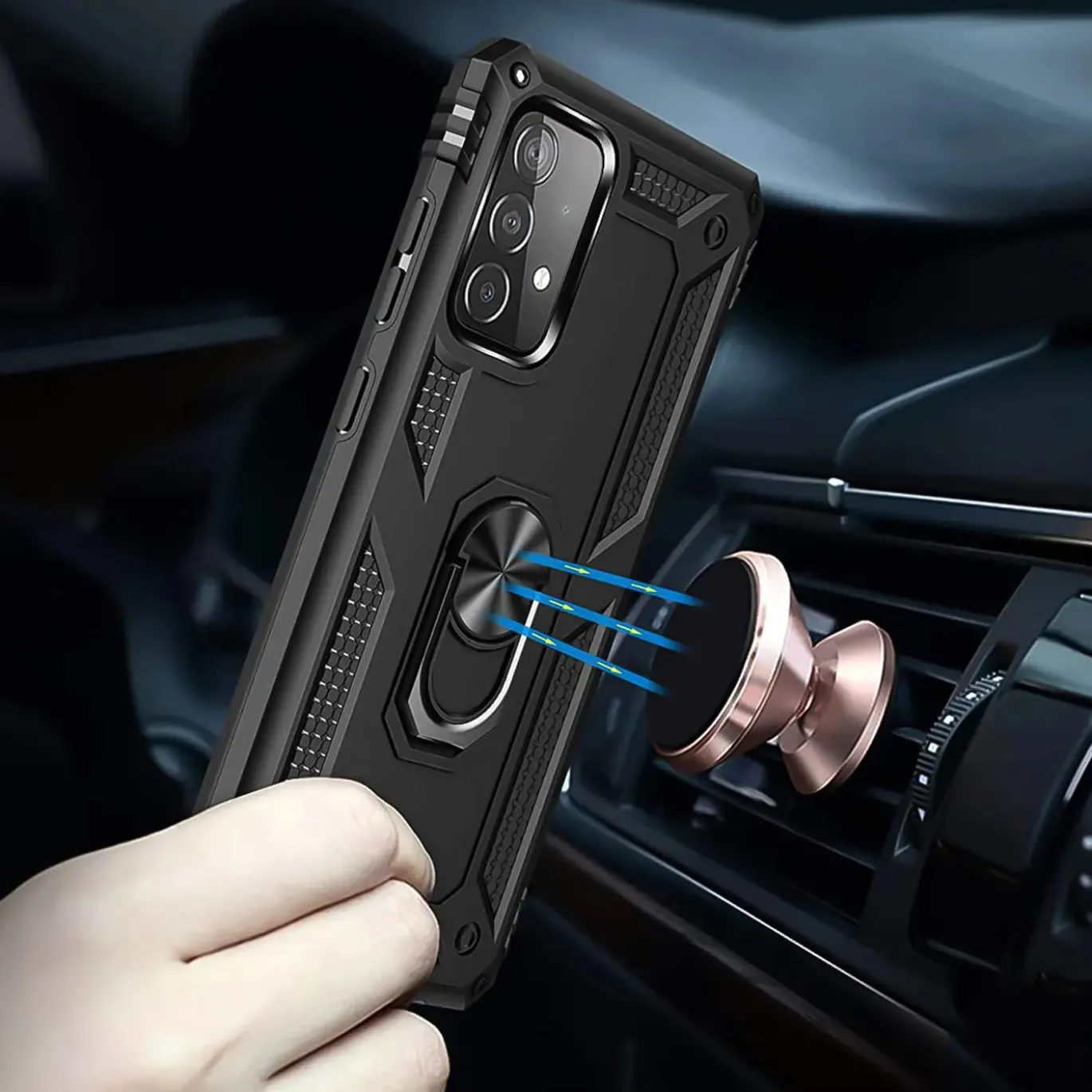 Samsung Galaxy A52 / A52 5G / A52S 5G - Outdoor Hardcase mit Ringhalter