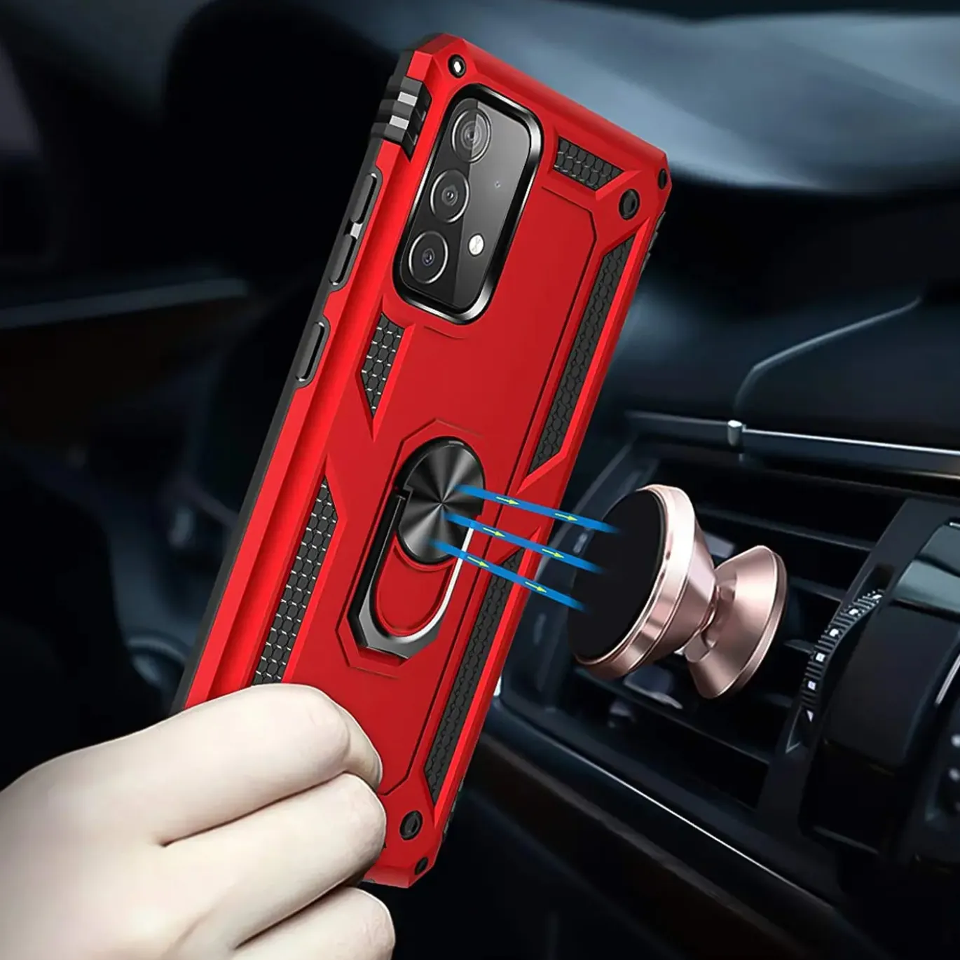 Samsung Galaxy A52 / A52 5G / A52S 5G - Outdoor Hardcase mit Ringhalter