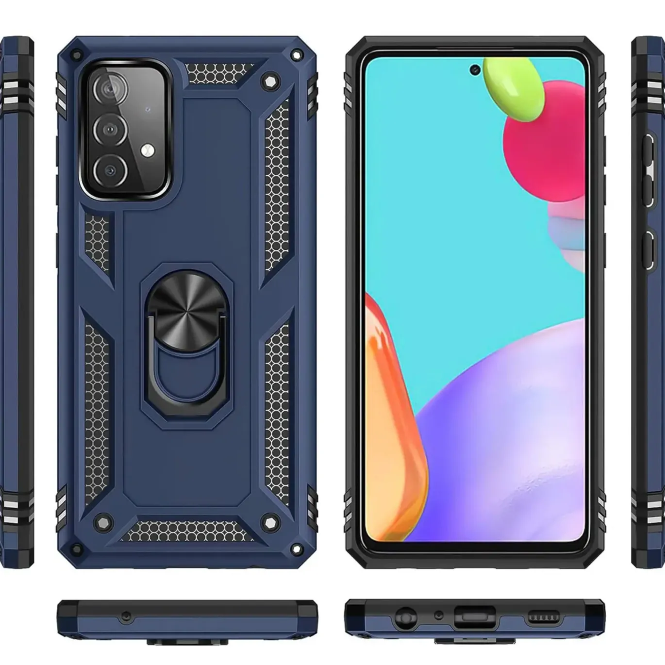 Samsung Galaxy A52 / A52 5G / A52S 5G - Outdoor Hardcase mit Ringhalter