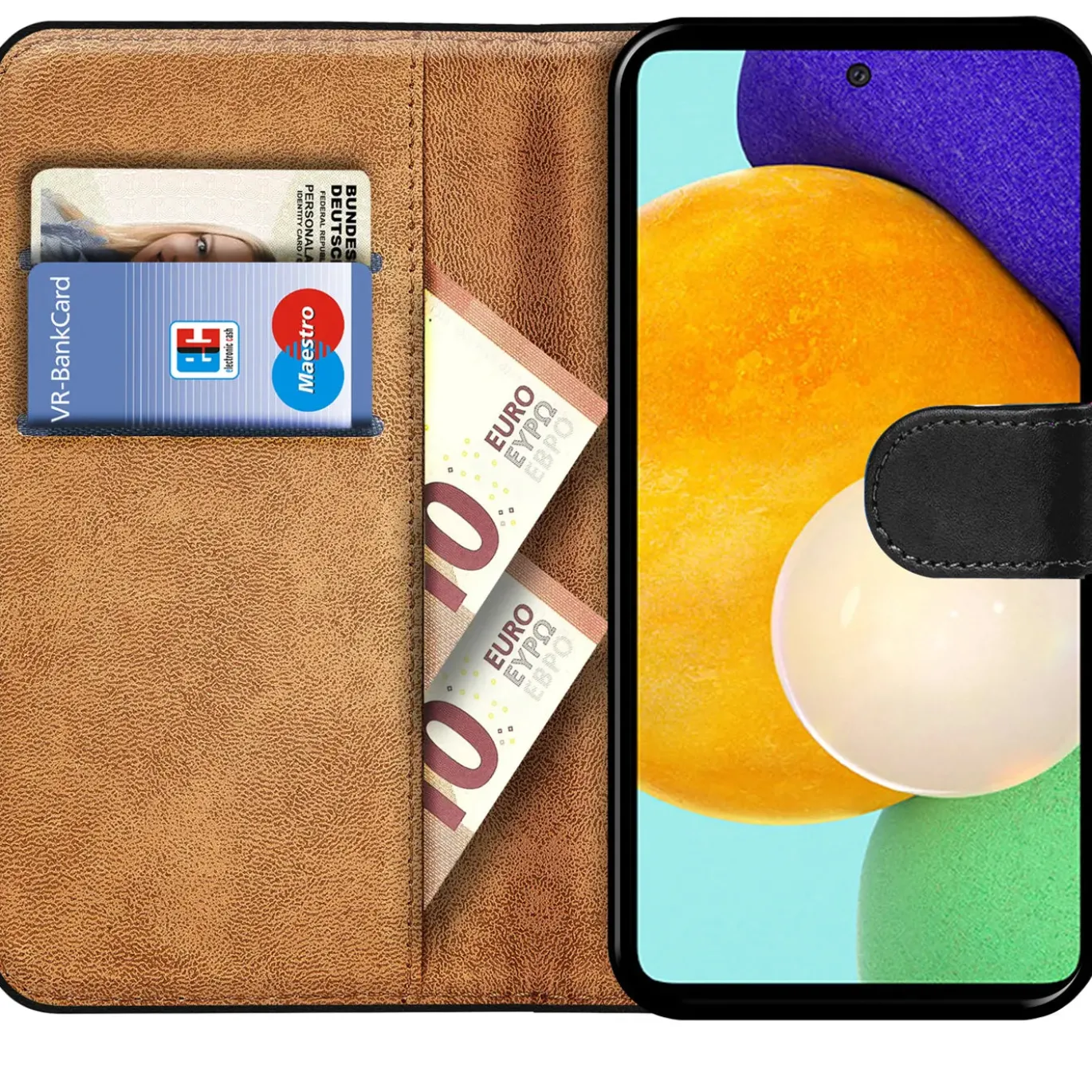Samsung Galaxy A52 / A52 5G / A52S 5G - Klapphülle mit Kartenfächern
