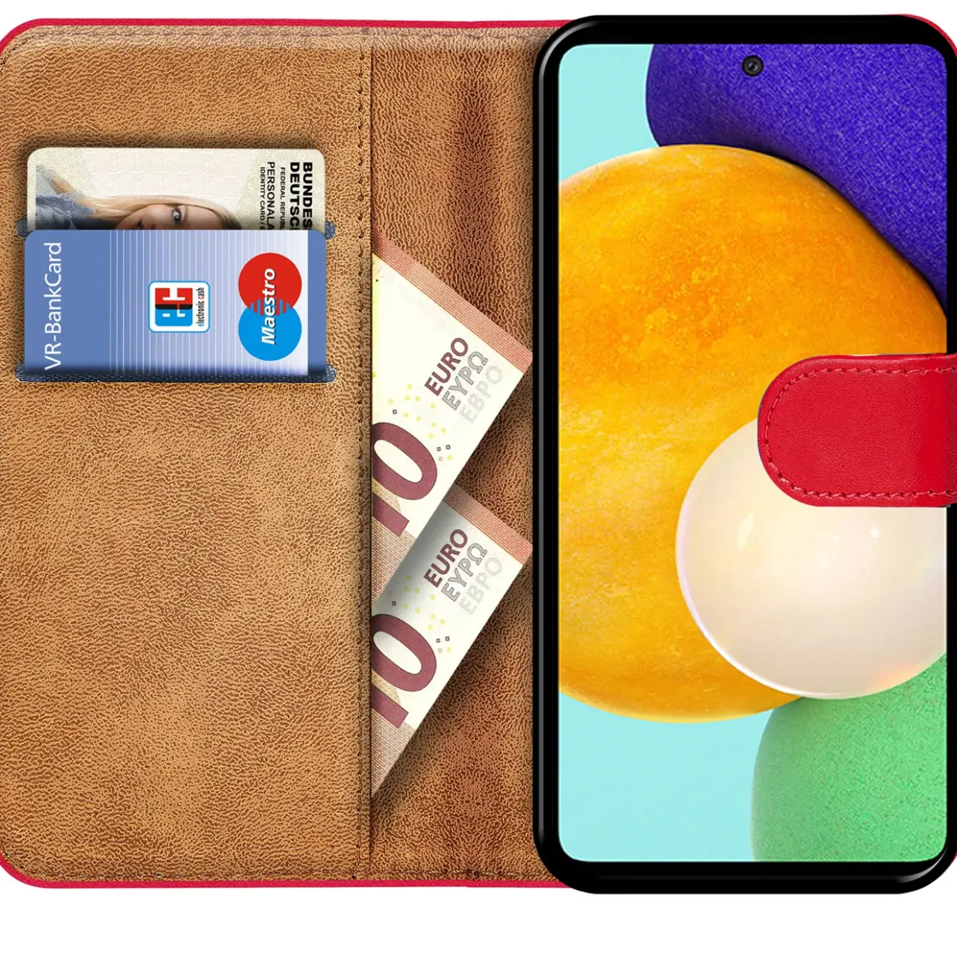 Samsung Galaxy A52 / A52 5G / A52S 5G - Klapphülle mit Kartenfächern