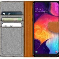 Samsung Galaxy A50 / A30s - Jeanslook Klapphülle mit Kartenfach