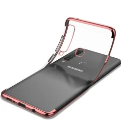 Samsung Galaxy A70 / A70s - Transparente Hülle mit Akzenten