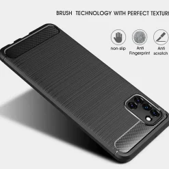 Samsung Galaxy A31 - Carbon Case Hülle, stoßfest