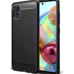 Samsung Galaxy A51 - Carbon Case Hülle, stoßfest