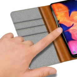 Samsung Galaxy A10 - Jeanslook Klapphülle mit Kartenfach
