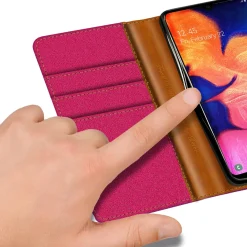 Samsung Galaxy A10 - Jeanslook Klapphülle mit Kartenfach
