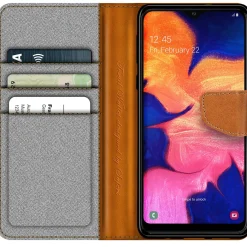 Samsung Galaxy A10 - Jeanslook Klapphülle mit Kartenfach