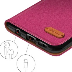 Samsung Galaxy A10 - Jeanslook Klapphülle mit Kartenfach