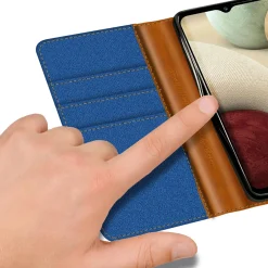 Samsung Galaxy A03 - Jeanslook Klapphülle mit Kartenfach