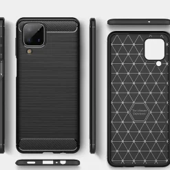 Samsung Galaxy A12 / M12 - Carbon Case Hülle, stoßfest
