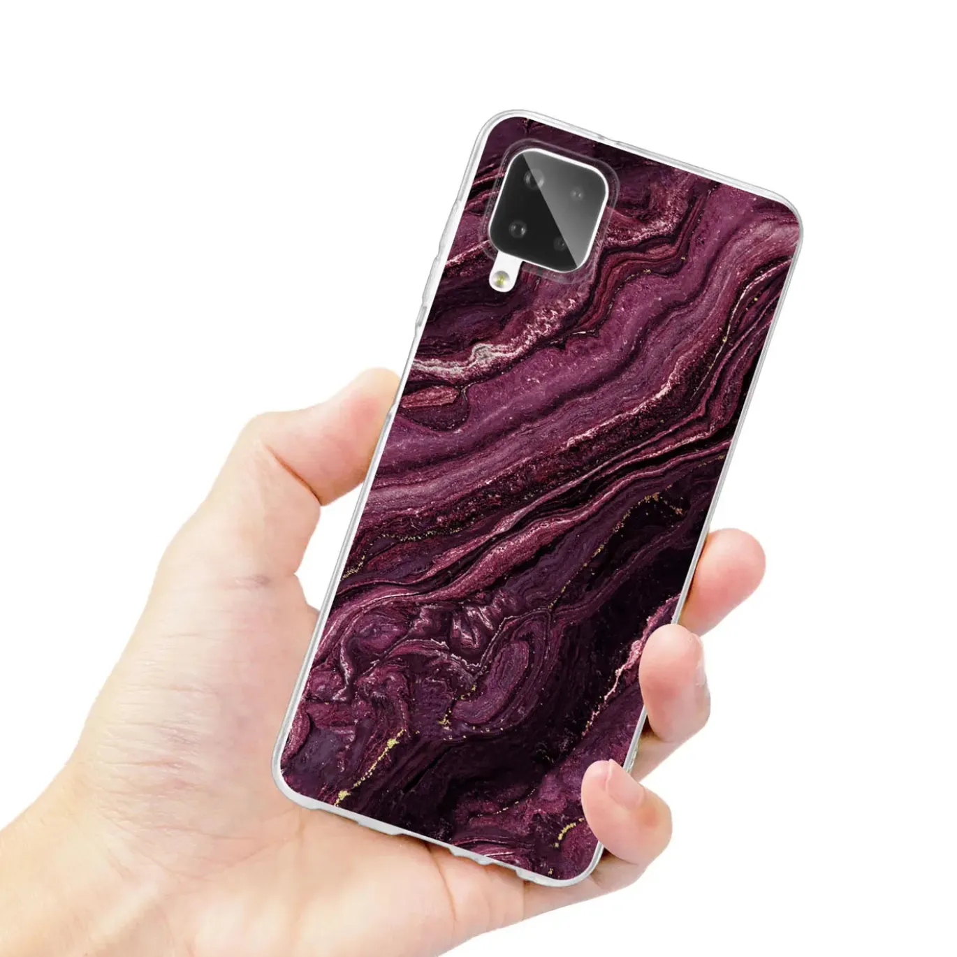 Samsung Galaxy A12 / M12 - Marmor & Sand Design Hülle