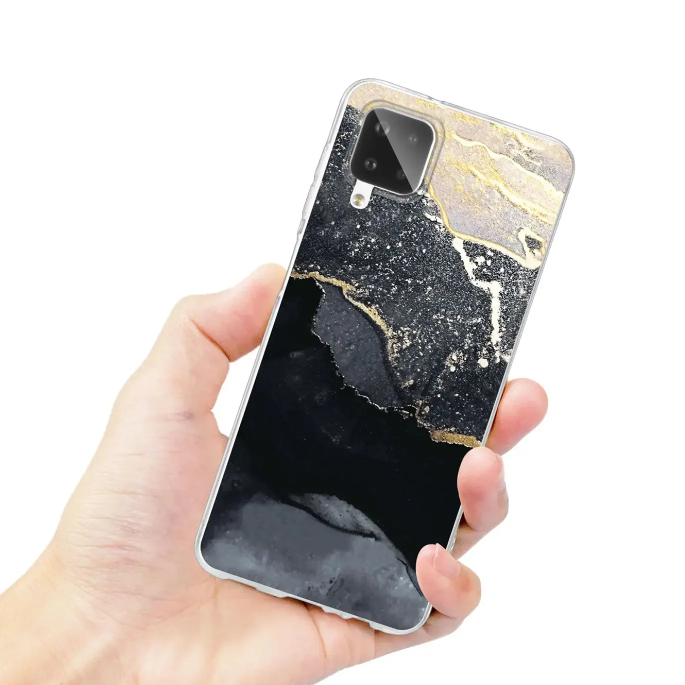 Samsung Galaxy A12 / M12 - Marmor & Sand Design Hülle