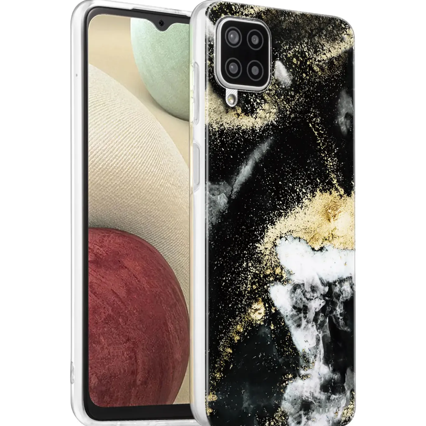 Samsung Galaxy A12 / M12 - Marmor & Sand Design Hülle