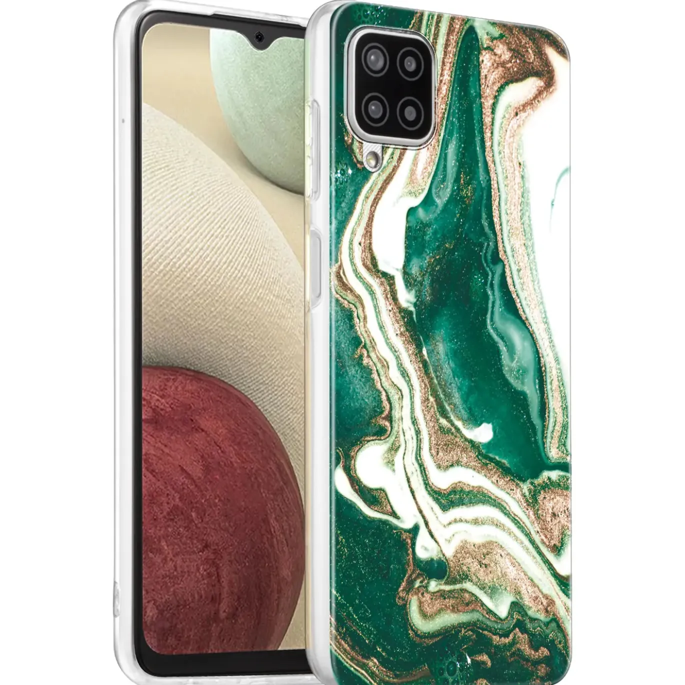 Samsung Galaxy A12 / M12 - Marmor & Sand Design Hülle